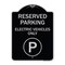 Signmission Reserved Parking Electric Vehicles Heavy-Gauge Aluminum Architectural Sign, 24" x 18", BS-1824-23151 A-DES-BS-1824-23151 - alternate 1